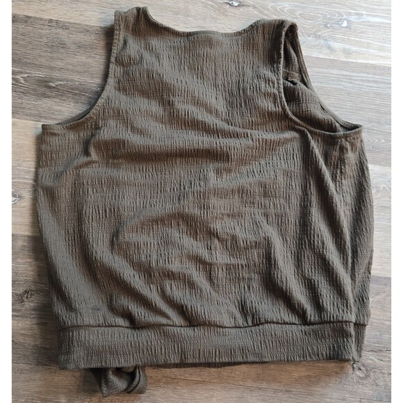 Universal Thread Olive Green Shirt Size XS Faux Wrap Tank Top - Picture 2 of 5